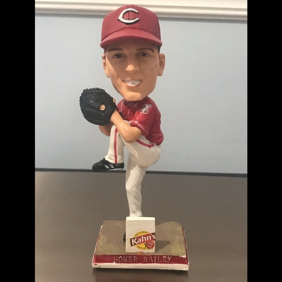 Homer Bailey Reds baseball bobblehead - Picture 1 of 16